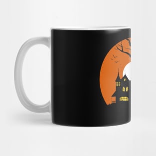 Haunted House Silhouette Mug